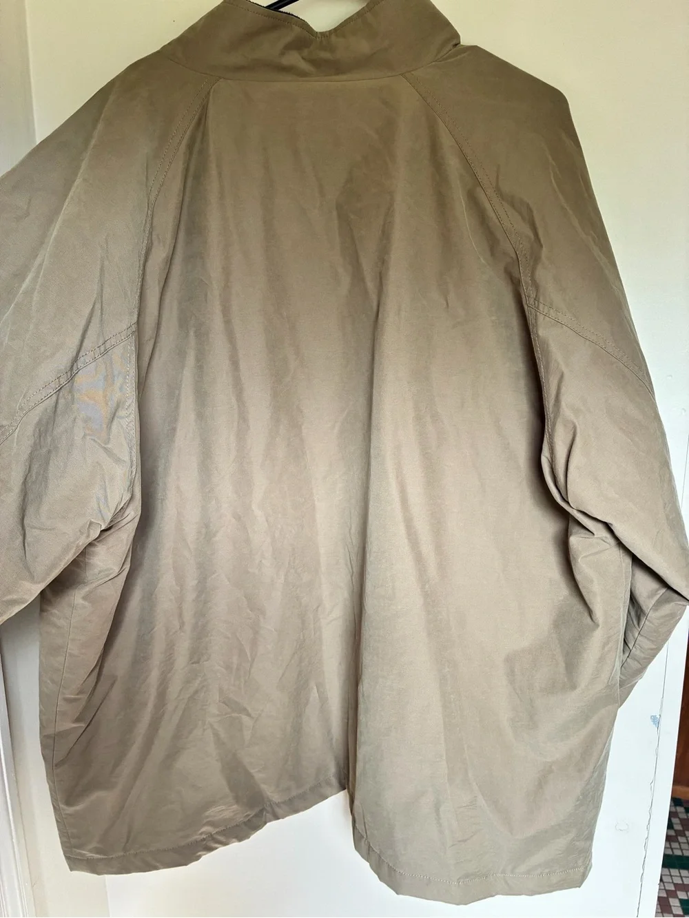 Jos. A. Bank Lightweight Hooded Jacket in Khaki